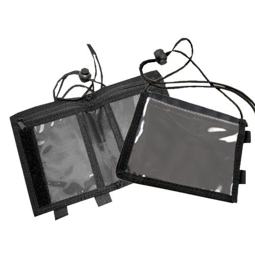 Folded Neck Wallet with Pen Holder Name Badge Productions