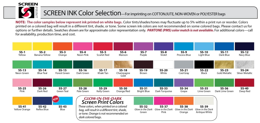 Jute Color Chart