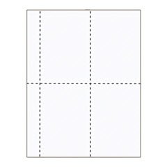 3 5/8" x 5 1/2" Standard 2 Pocket Inserts-500 pack