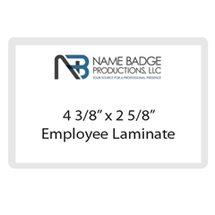 4 3/8" x 2 5/8" Employee Laminate