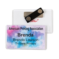 3 1/2" x 2" Business Card Holder - 2 TP Magnet - OUT OF STOCK