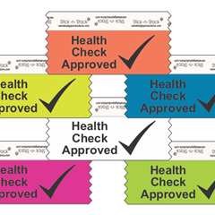 4" EZ Read Horizontal Ribbon - Health Check Approved