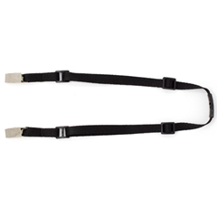 3/8" Adjustable Breakaway Lanyard - 2 Bulldog Clips