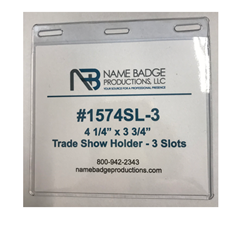 4 1/4" x 3 3/4" Trade Show Holder - Three Slots