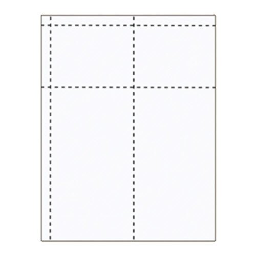 4" x 7 1/2" Large 2 Pocket Inserts - 250 pack