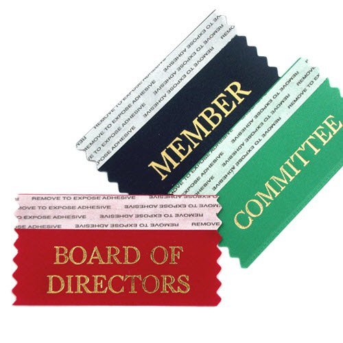 3" SticknStack Horizontal Ribbons Name Badge Productions