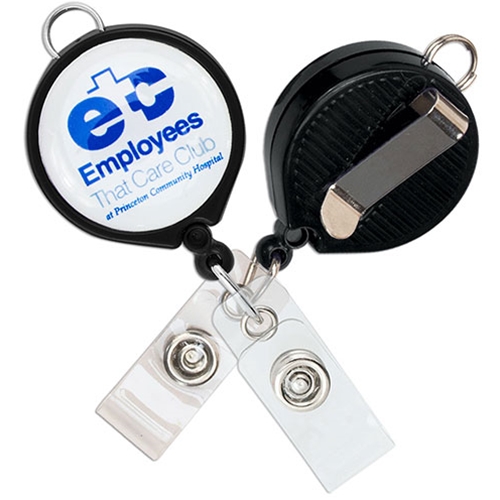 Imprinted Loop Badge Reel - Belt Clip