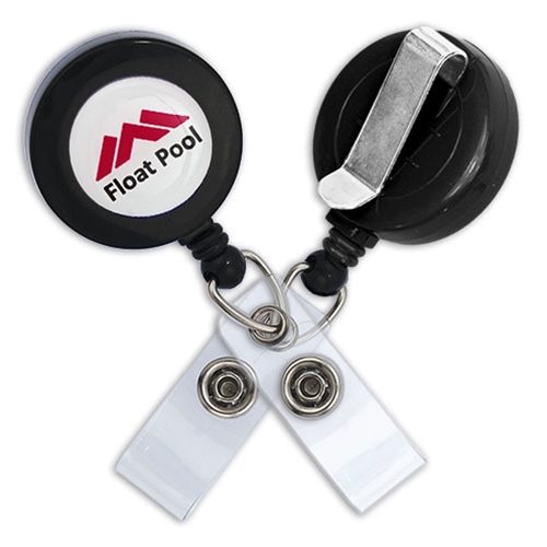 Imprinted Value Badge Reel - Belt Clip