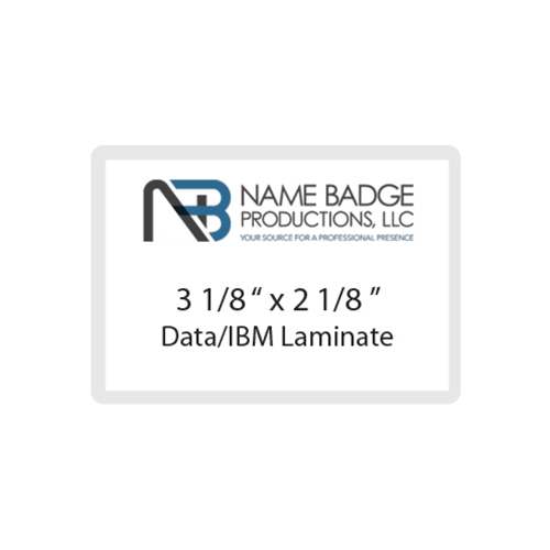 3 1/8" x 2 1/8" Data/IBM Laminate