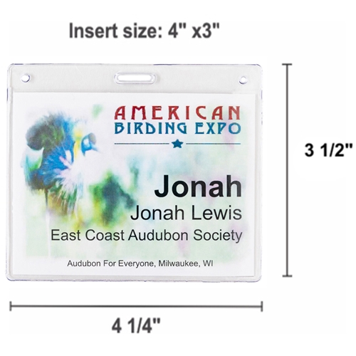 4" x 3" Meeting Holder - Slot