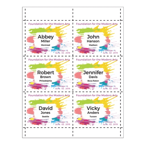 Personalized Paper Inserts with Full Color Logo