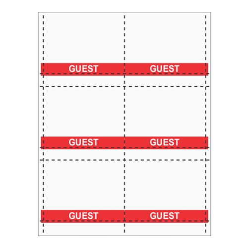 4" x 3" Title Bar Inserts - 250 pack