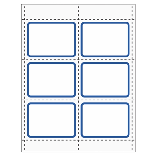 4" x 3" Color Border Inserts - 250 pack