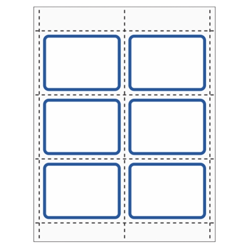4" x 3" Color Border Inserts - 250 pack