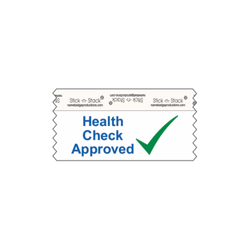4" EZ Read Horizontal Ribbon - Health Check Approved
