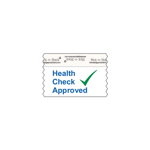 3" EZ Read Horizontal Ribbon - Health Check Approved