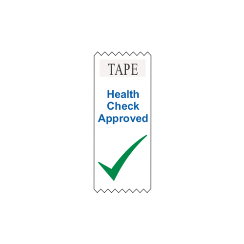 4" EZ Read Vertical Ribbon - Health Check Approved