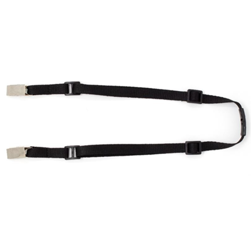 3/8" Adjustable Breakaway Lanyard - 2 Bulldog Clips