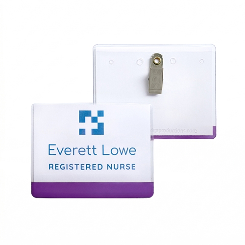 4" x 3" Color Bar Holder - Bulldog Clip